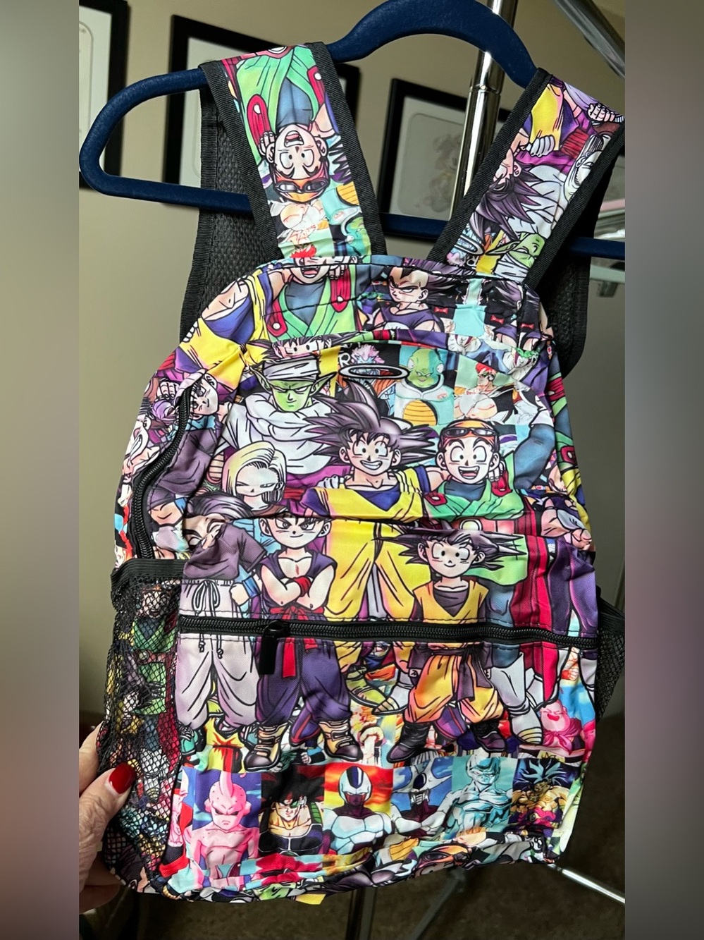 Anime Character New Colorful Print Backpack - Multicolor